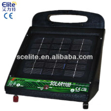 Energizador de valla electrónica solar y de batería máx. Con panel solar de 6 W